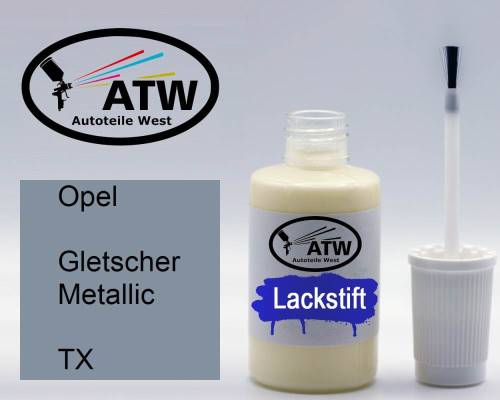 Opel, Gletscher Metallic, TX: 20ml Lackstift, von ATW Autoteile West.